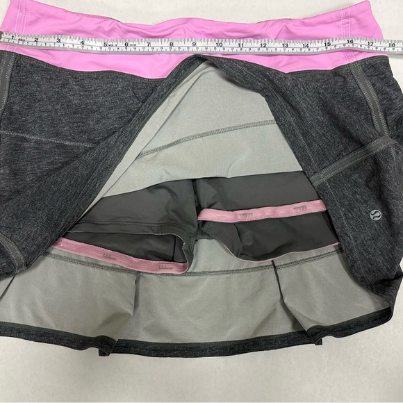 Lululemon Pace Rival Skort  Size 10. Grey and purple in color. Great condition. - Picture 2 of 4